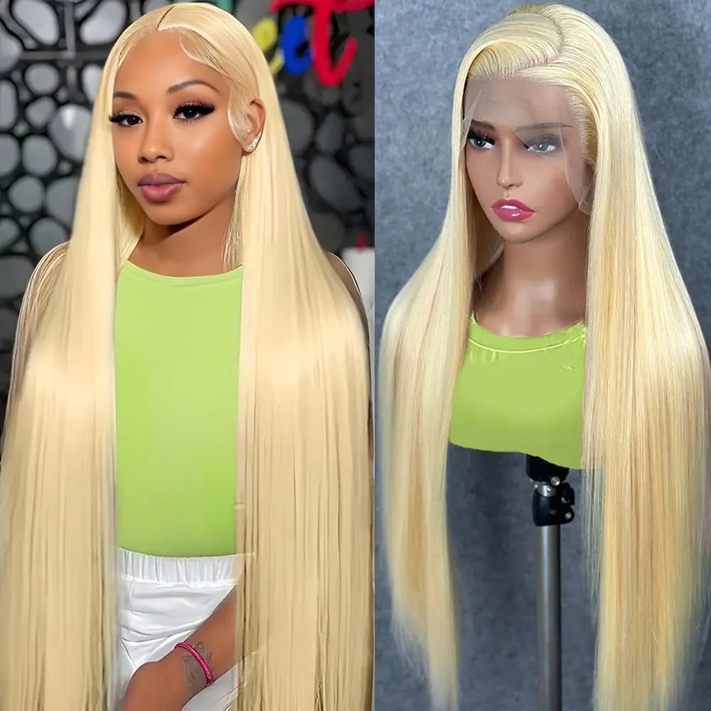 

30 Inch Honey Blonde Straight 613 HD Lace Frontal Wig 13X6 13X4 Transparent Brazilian Straight Lace Front Wigs 100% Human Hair
