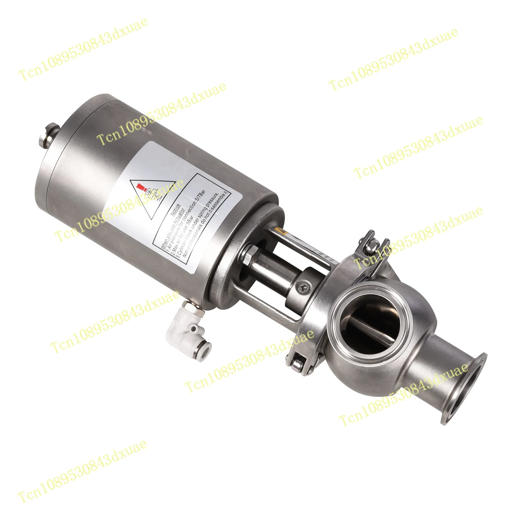 Stainless Steel F-Type Sanitary SS304/316L Pneumatic Divert Seat/Stop/Switch Valve