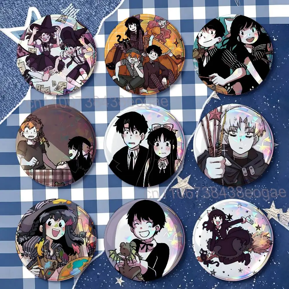H-Hooky Dani and Dorian HD Print Badges Pretty Round Display Brooches IP merchandise 32mm 58mm 75mm 44mm 25mm
