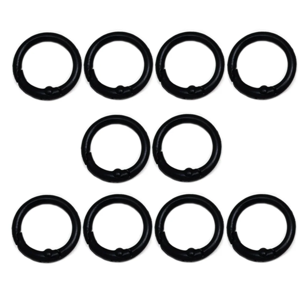 10Pcs Alloy Trigger Round Snap Buckle for Keychain DIY