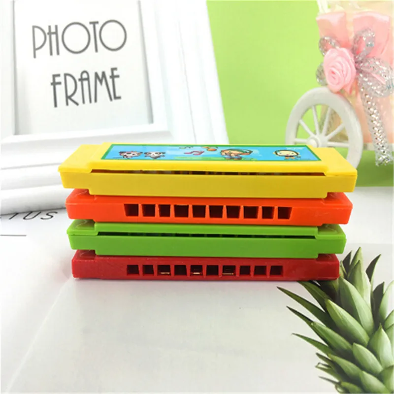 1 قطعة 9.7*2.5 سنتيمتر خفيفة الوزن المحمولة لون عشوائي لطيف الكرتون البلاستيك هارمونيكا الاطفال متعة الموسيقية في وقت مبكر التعليمية هدية #3