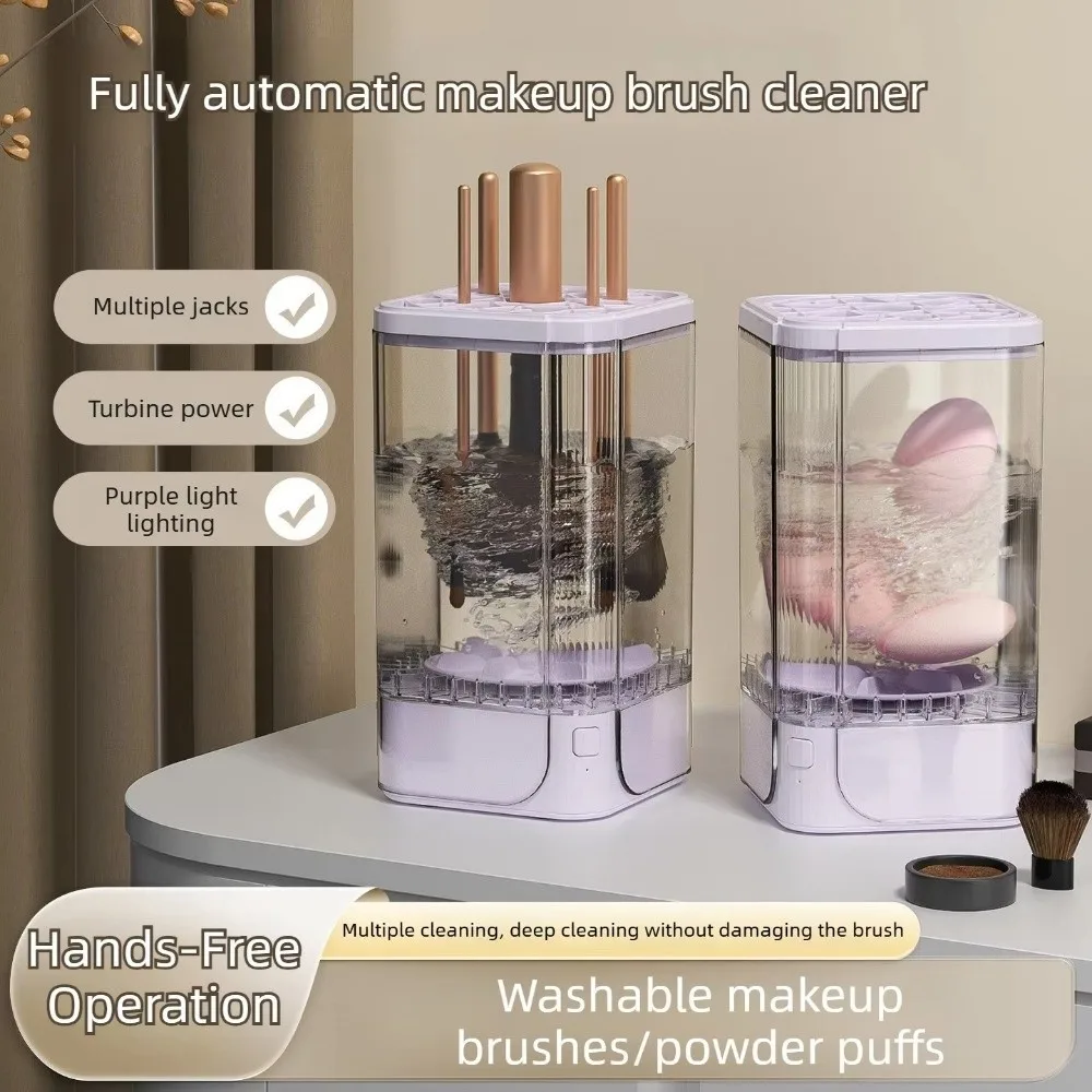 

Portable Makeup Brush Cleaning Machine USB Rechargeable Automatic Cleaning Automatic Makeup Brush Cleaner Quick-dry Efficient