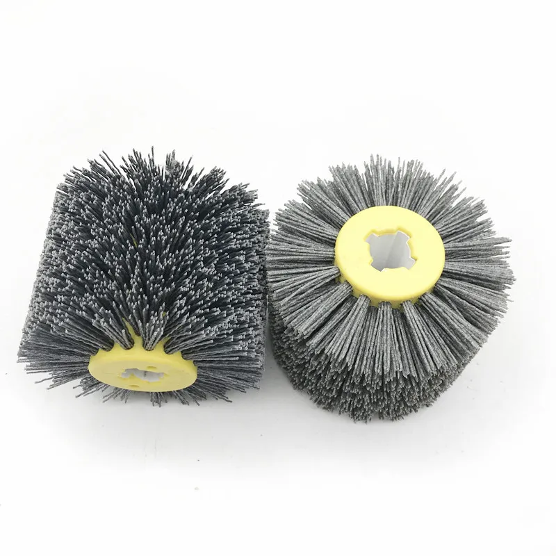 80 - 320 Multi-types Grit Abrasive Wire Drawing Tool Nylon Wire Drawing Wheel Abrasive Wire Brush for Wood Furniture Polishing