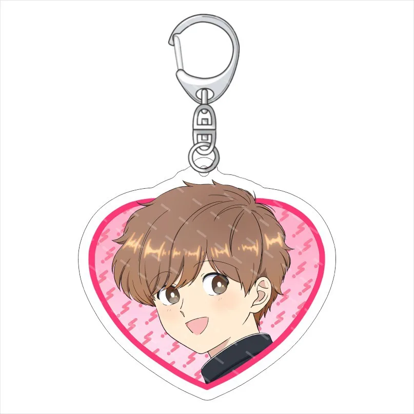 Anime Go For It, Nakamura-kun Acrylic Keychain Okuto Nakamura Aiki Hirose Cute Character Keyring Bag Charm Fans Collectible Gift image 6