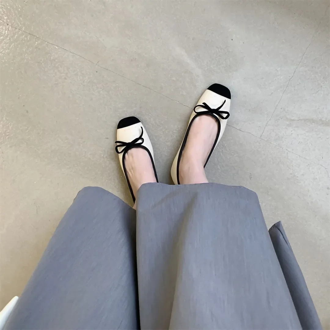 

Designer Vintage Butterfly-knot Soft Soled Women Mary Jane Shoes Fashion Slip on Party Dress Female Elegant Low Heel Shoes