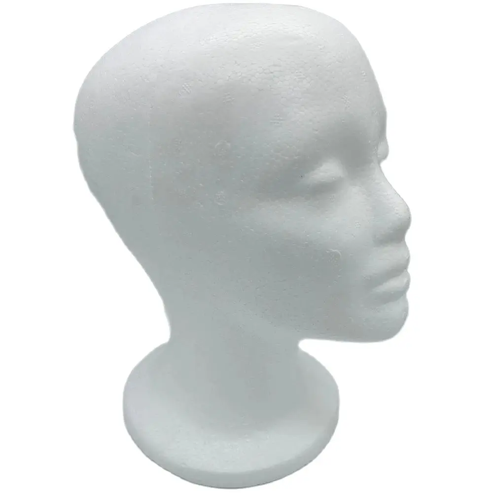 Female Mannequin Head Polystyrene Foam Hat Glasses Display Hat Wig Display Stand Rack Mannequin Manikin Head Model