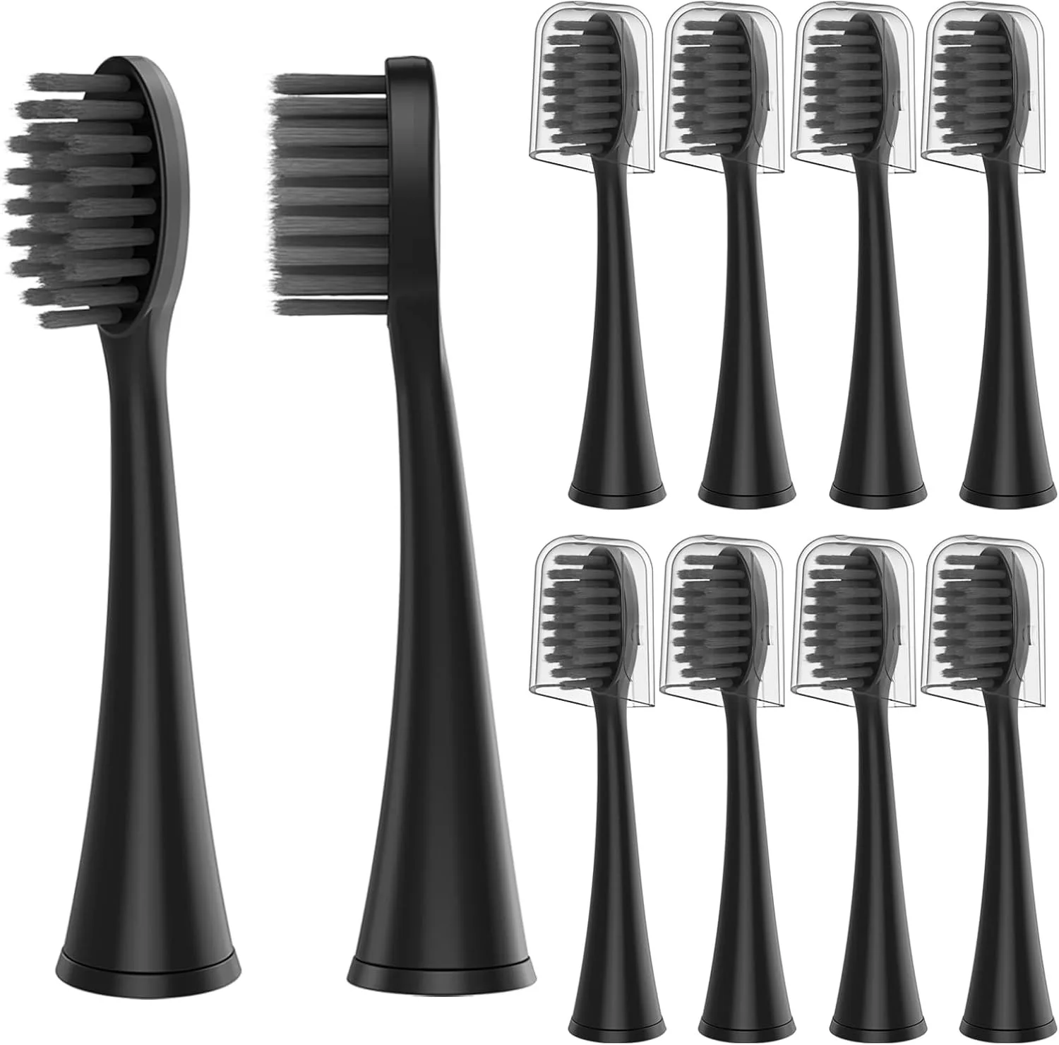 10pcs Replacement Toothbrush Heads Compatible with Burst Adult Electric Toothbrush for Seago S9 S1 S6 S8 S21 S26 S28 SG540 SG860