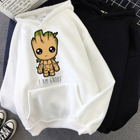 Anime Funny Groot Men's Hoodies Unisex Sweatshirt Movie Hero Printing High Quality Baby Groot Hoodie oversized Hoody Tops