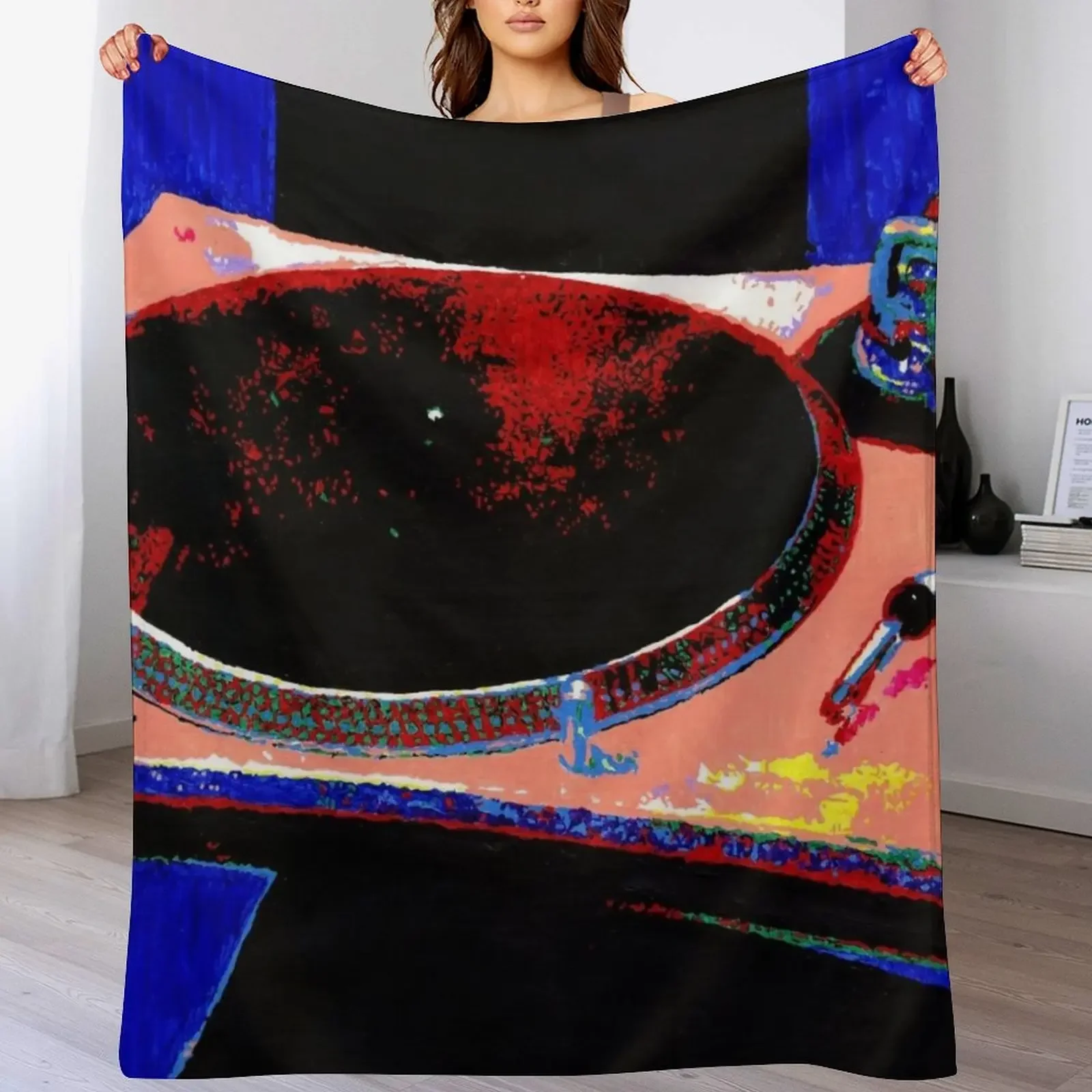 DJ Decks Technics SL1210 Turntable Throw Blanket Breathable Lightweight Blanket for Adults Kids
