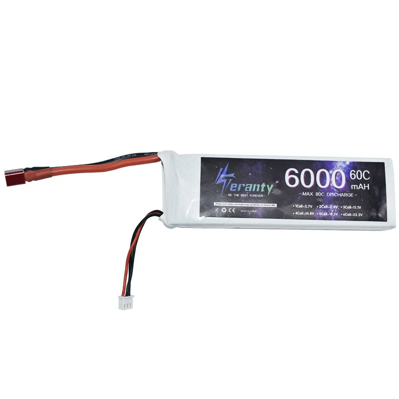 Battery for RC FPV Racing Drone Lipo 2S 7.4V 6000mAh 60C Lipo Battery For UAV RC Helicopter FPV Car Boat Airplane Parts MAX 80C