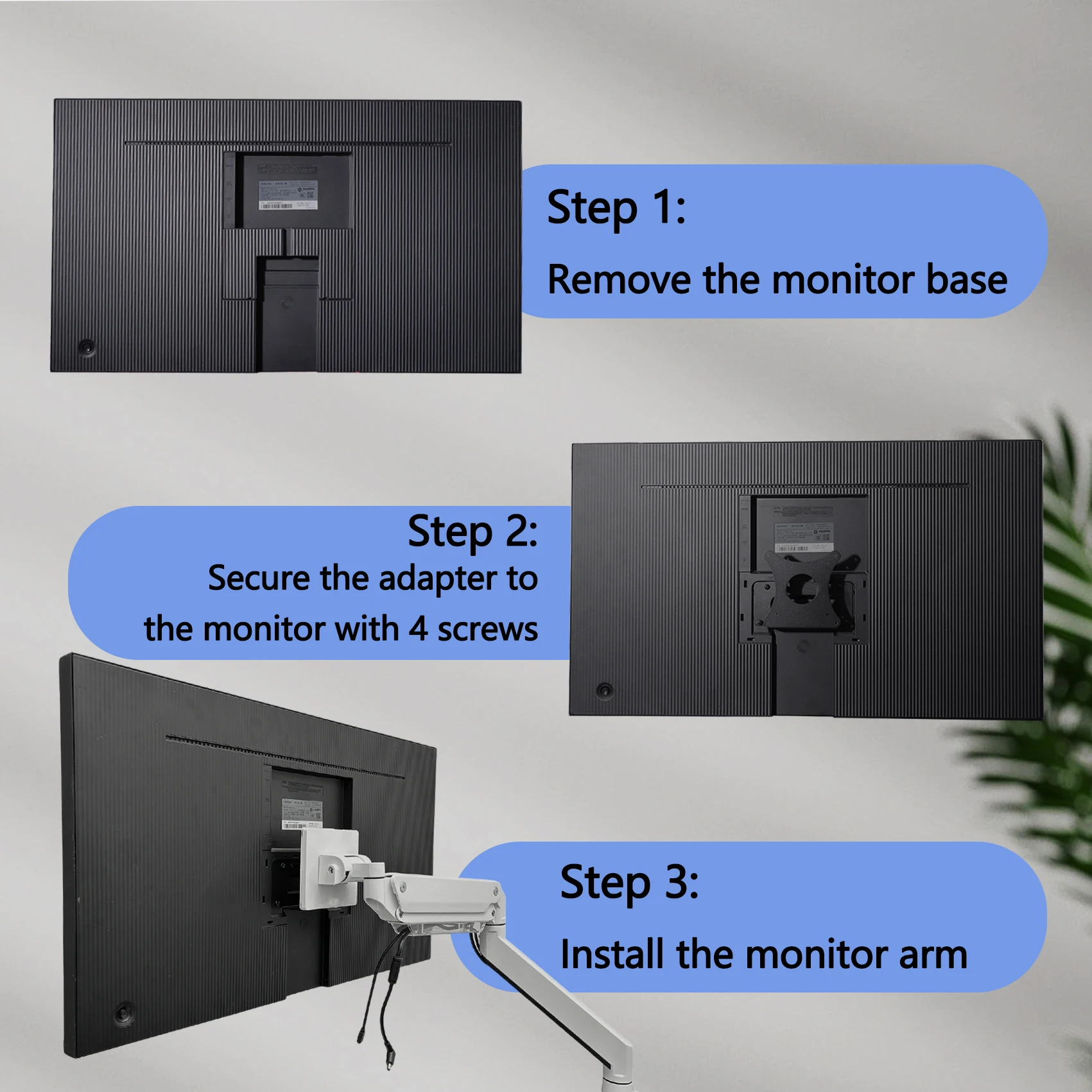 ยี่ห้อใหม่ LS32R750UEWXXL LS32R750UEEXXV LS27R750QEWXXL LS27R750QEEXXV 27/32 นิ้ว OEM Wall Mount Adapter Bracket