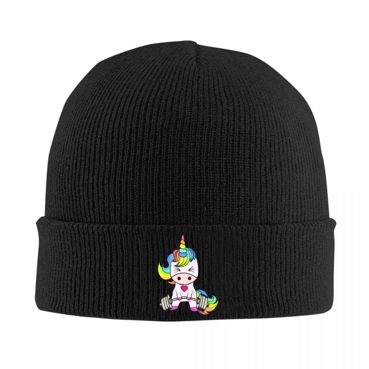 

Unicorn Weightlifting Racerback A Knitted Hat Cap