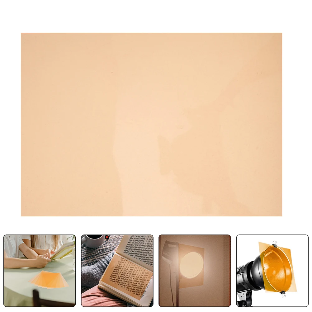 

Pvc Light Filter Color Correction Film Colored Transparency Sheets For Led Strobe Photography Gels Lighting Effects Flash