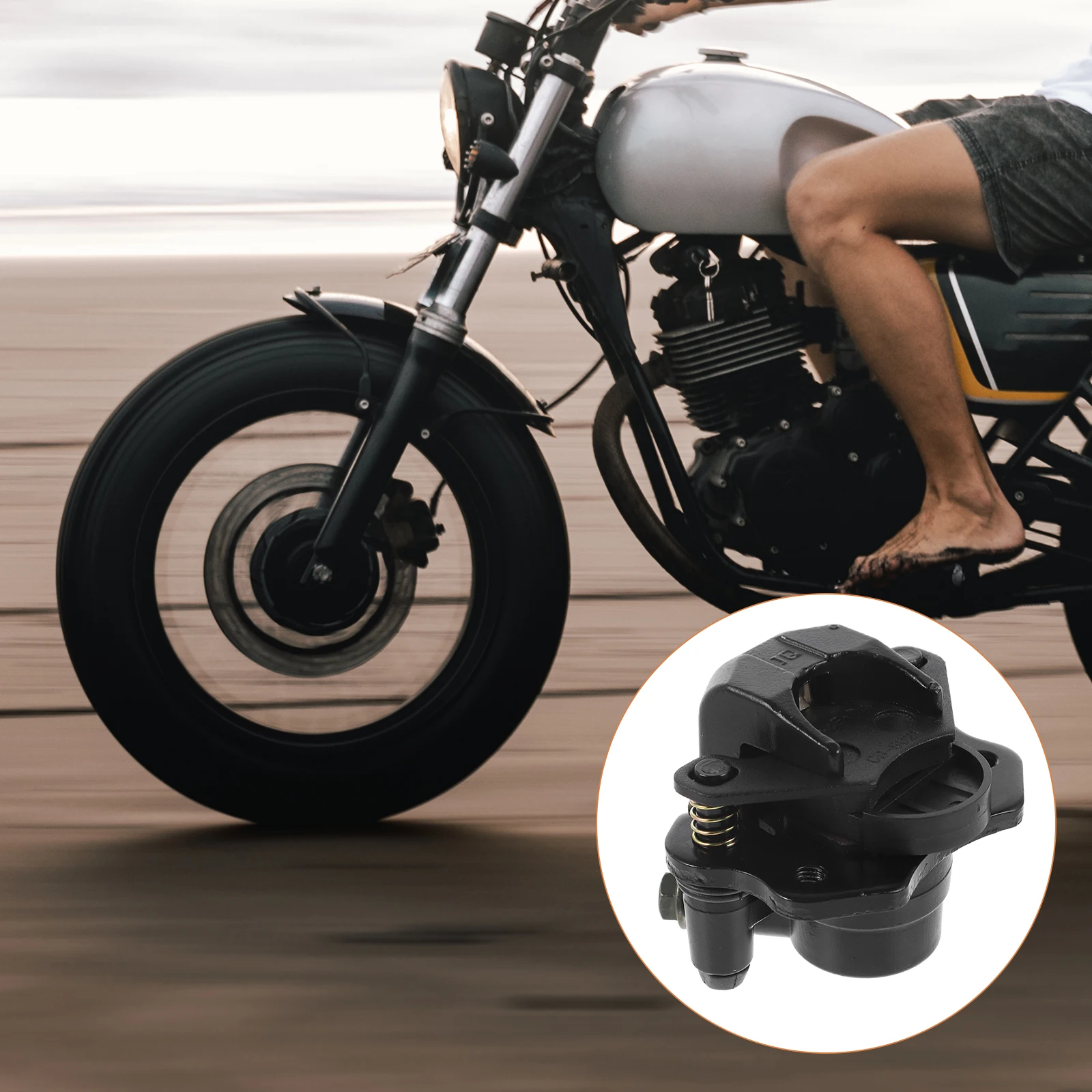

Rear Brake Caliper Replacement for 50cc 125cc Beach Motorcycles ATV Strong Iron Material Disc Brake Pump Caliper