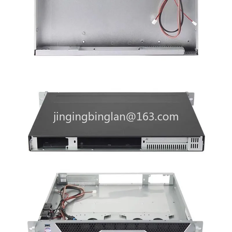Manufacturer's hot-selling 1U-140LD aluminum panel rack server short chassis 40CM deep main board FLEX power supply
