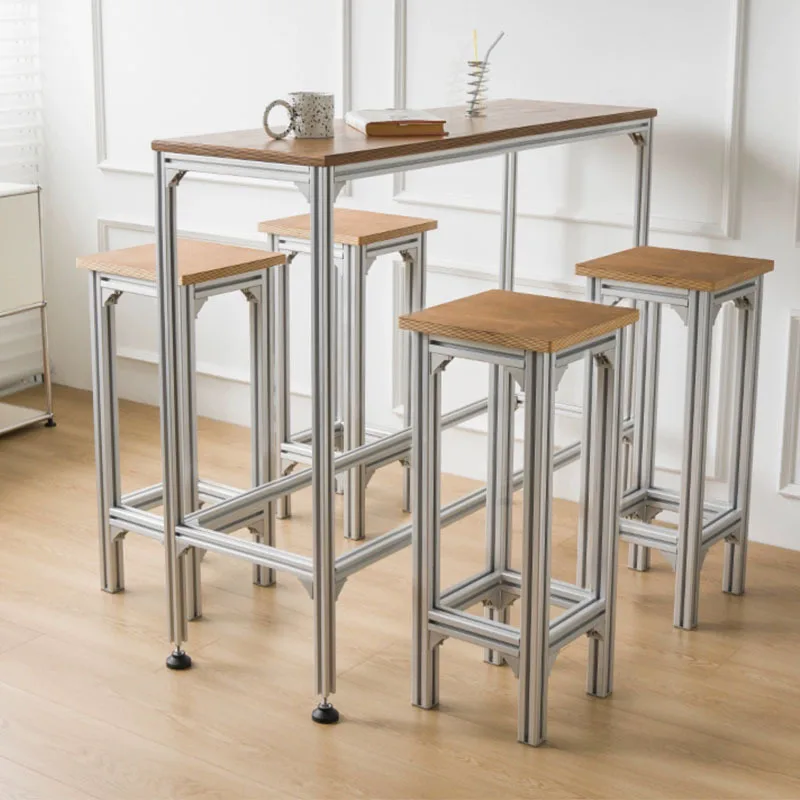 

Simple modern aluminum partition tall table