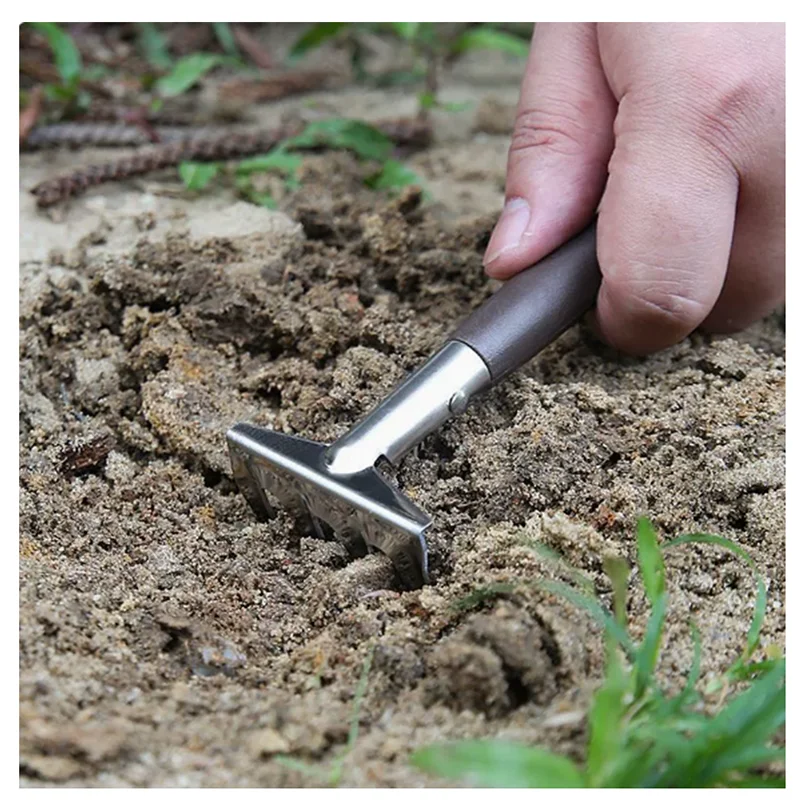 Mini Portable Garden Tool Soil Raising Flowers Vegetables Plant Small Shovel Rake Spade Planting Flowerpot Gardening Tools A2