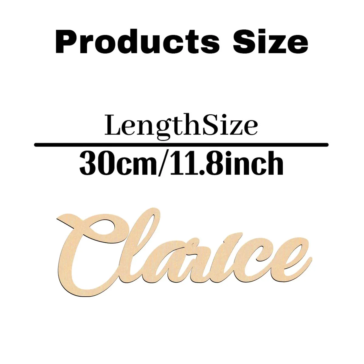 1 قطعة الكرتون clmice مثال مخصص اسم لوحة خشبية المواد الخشبية علامة خشبية لم تنته الخشب للرسم أو التألق