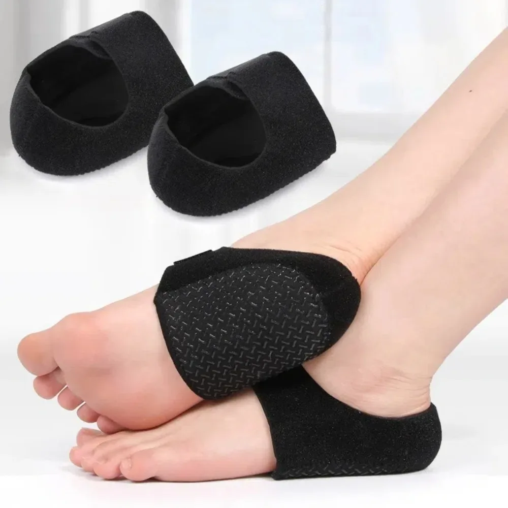 

Soft Silicone Gel Heel Insoles Shock Absorption Adjustable Inserts Soft Pads Pain Relief Heel Sleeves Pads Men