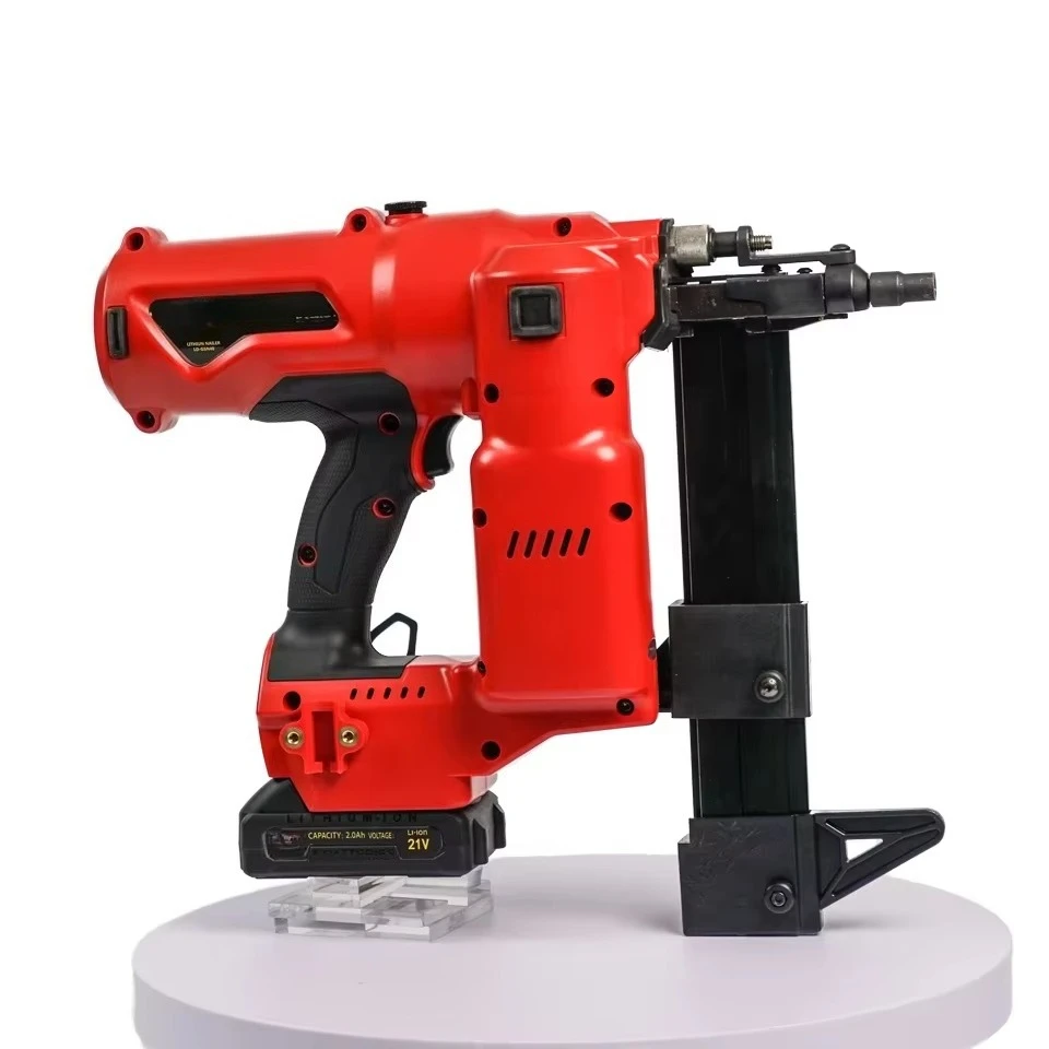 

Oem Heavy Duty Industrial Diy 100j Brushless Concrete Nailer Cordless Rechargeable Lithium Battery Steel Nail Gun Collated Nails