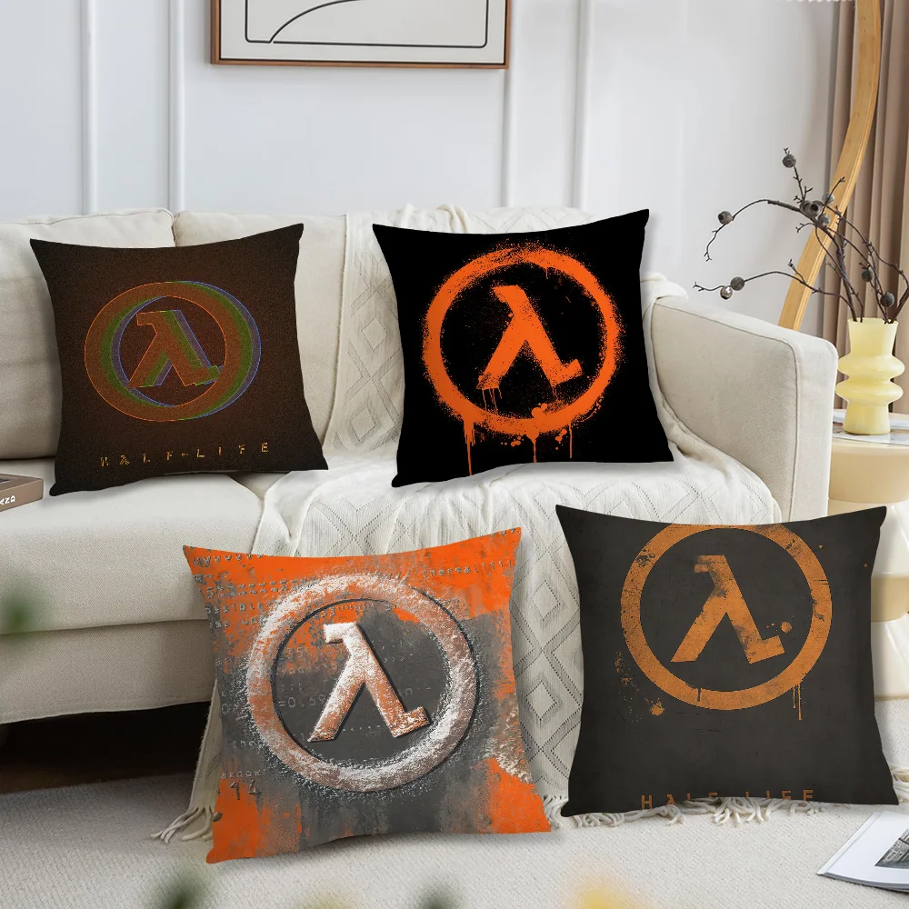 Game H-Half-Life cushion cover Living Room Accent Couch Back Support Square Lounge Restful Nap Companion Pillow Case