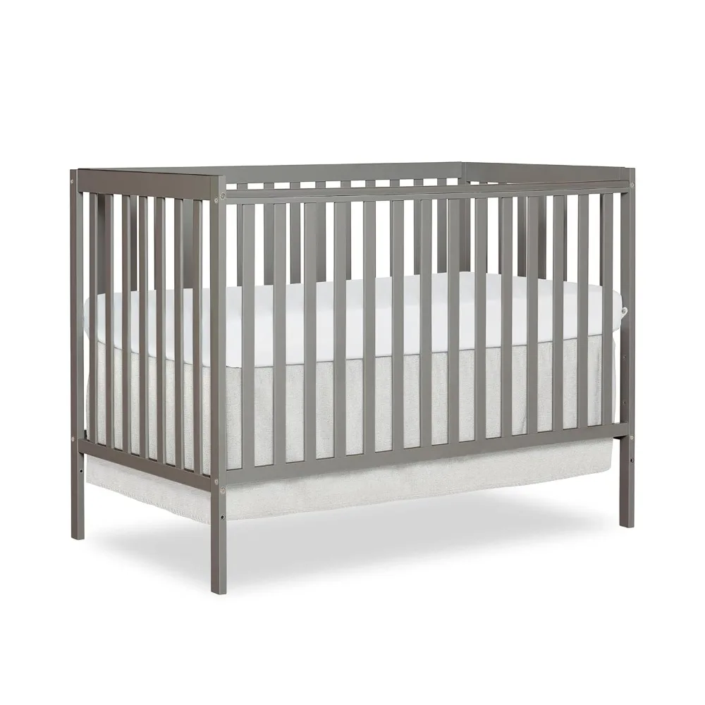 

Dream On Me Synergy 5-in-1 Convertible Crib in Cool Grey, Greenguard Gold Certified