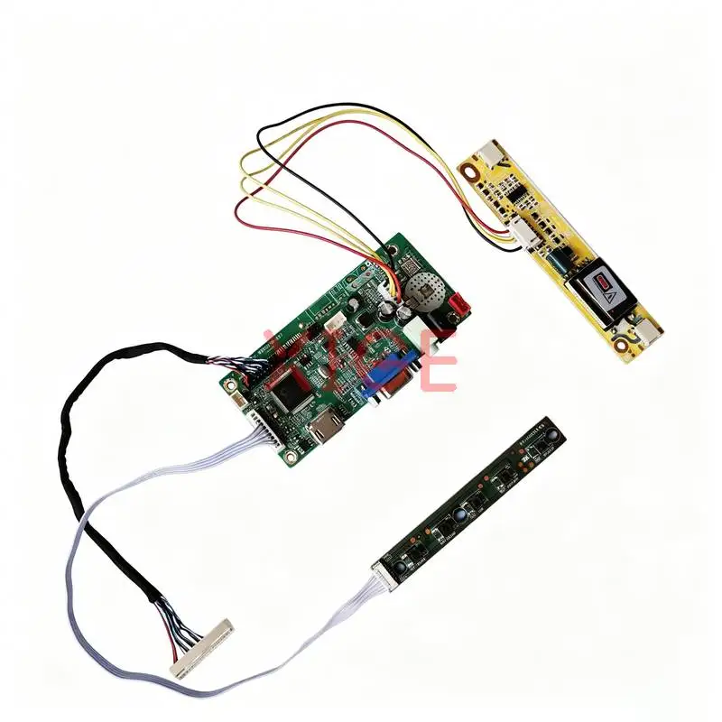 For MT185GW01 LTM185AT02 LTM185AT01 M185B1 Display Drive Controller Board Kit DIY 1366x768 1366*768 30 Pin LVDS VGA+HDMI 2-CCFL