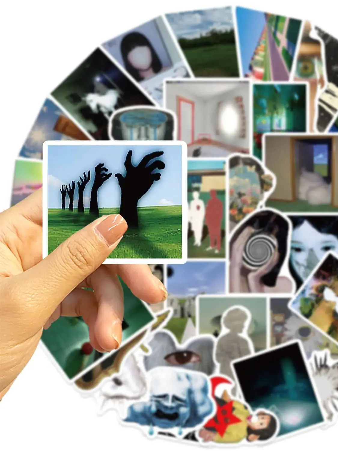 10/50pcs Dreamcore Acide Graphics INS Esthétique Art Graffiti Autocollants Téléphone Guitare Ordinateur Portable Valise Autocollant Étanche Jouets Pour Enfants