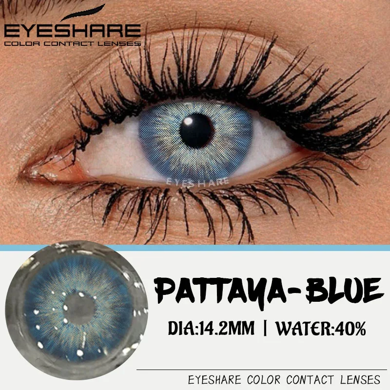 EYESHARE 1 Pair Colored Contact Lenses for Eyes Fashion Green Eyes Lenses Natural Blue Contacts Gray Eye Lenses Color Eye Lens