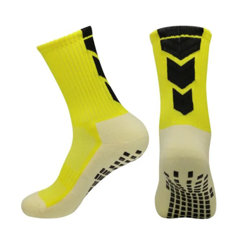 2024 New Men's Soccer Socks Anti Slip Non Slip Grip Pads for Football Basketball Sports Grip Socks