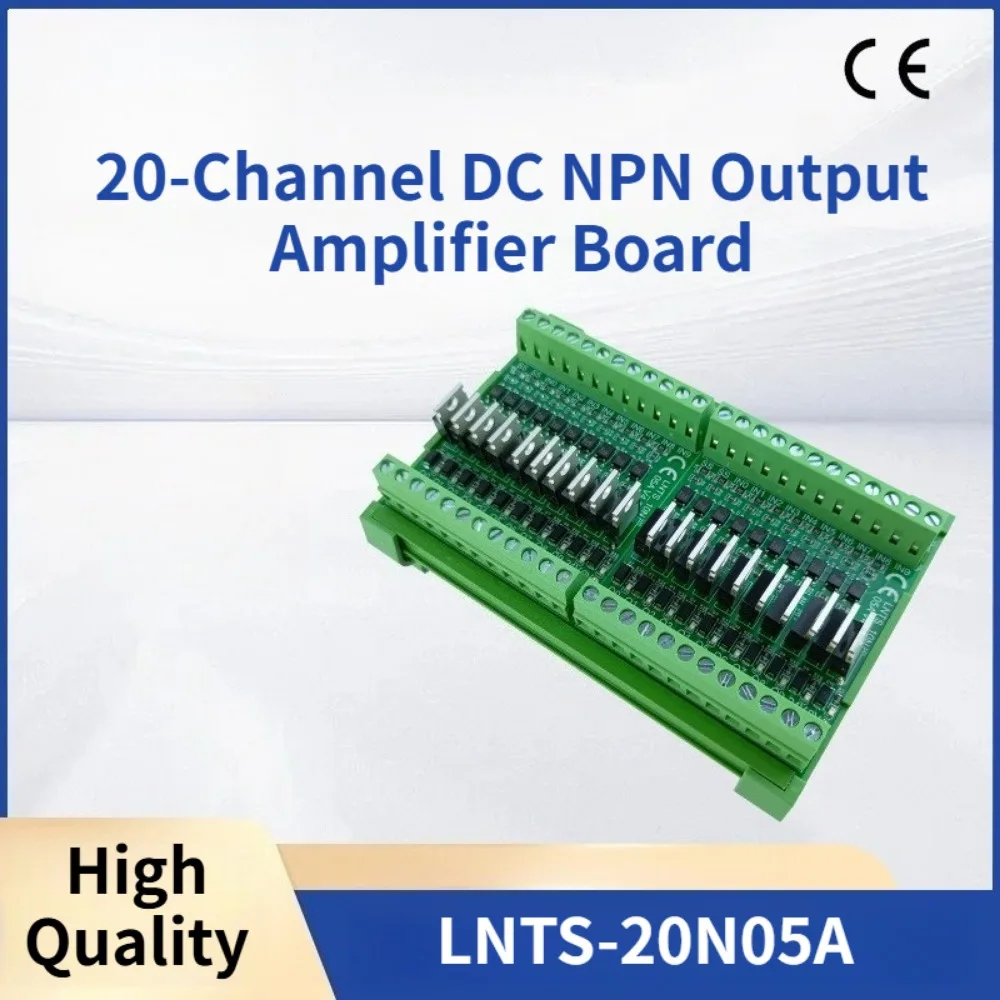 

20-канальная плата усилителя постоянного тока для ПЛК, 5А, 3-5В, 12-24В, модуль с транзисторным выходом, универсальный контроллер ПЛК