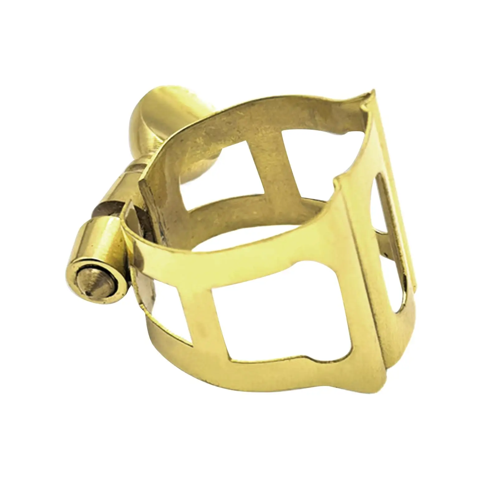 

Лигатура для альт-саксофона с регулируемыми винтами, простая установка, медь, для мундштука саксофона, для любителей музыки