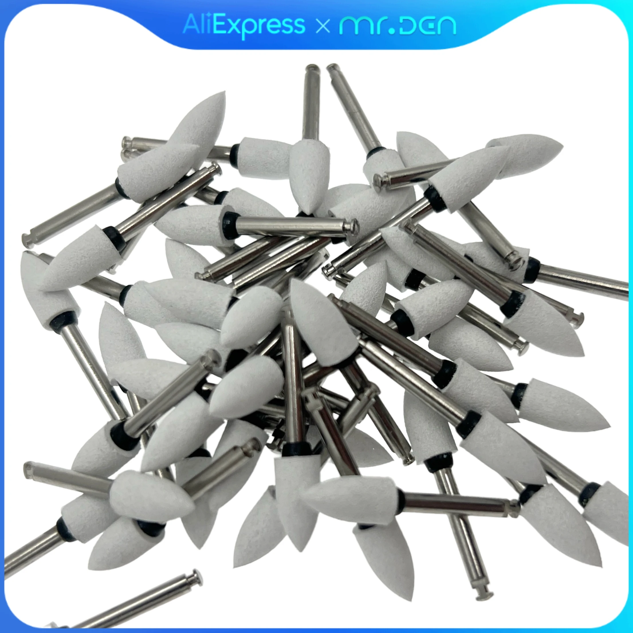 

100pcs Dental Composite Polishing Burs Kit Fit Low Speed Contra Angle Handpiece Dentistry Instrument Polishing Accessories