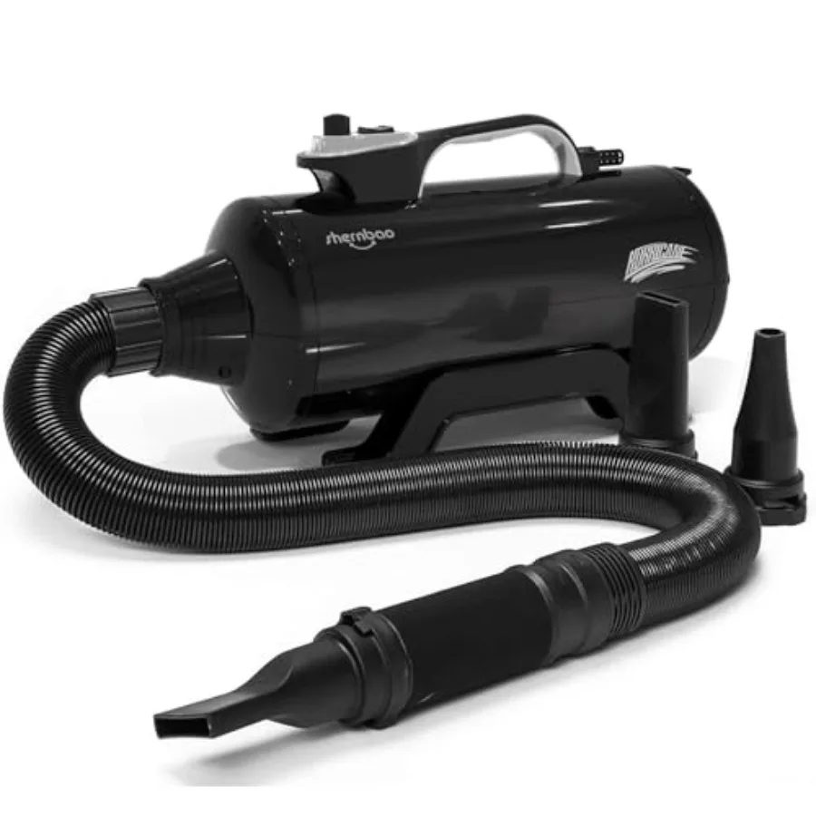 

Профессиональная высокоскоростная сушилка для собак и животных, фен-воздуходувка для груминга 6.0HP DHD-2400T (6.0HP Jet Black)