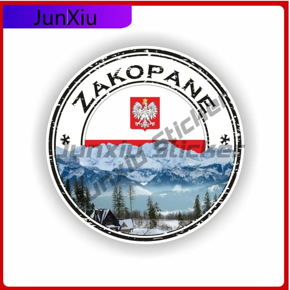 

Zakopane Poland Polska Seal Sticker Funny Helmet Laptop Durable Vinyl Car Styling Vinyl Decal For Car Truck SUV Window Bumper