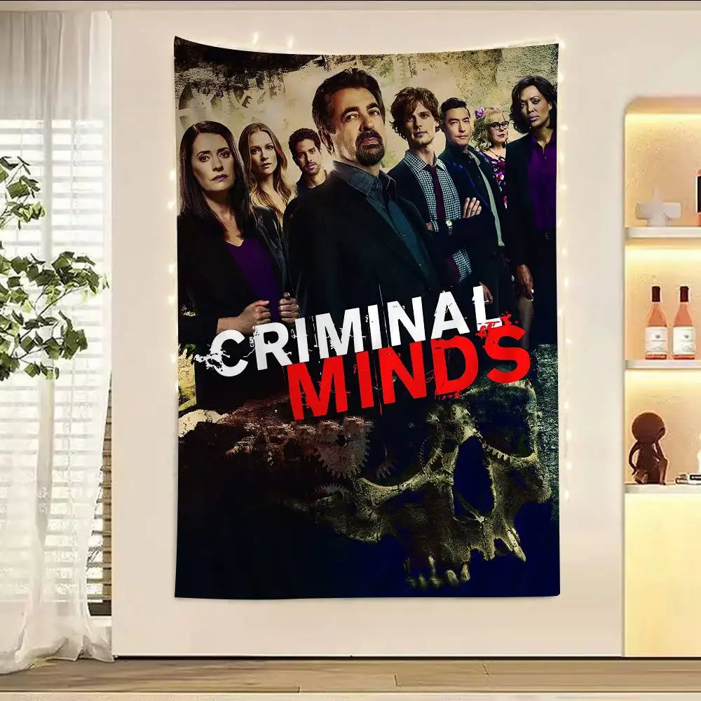 Criminal M-Minds DIY Wall Tapestry Hanging Tarot Hippie Wall Rugs Dorm INS Home Decor