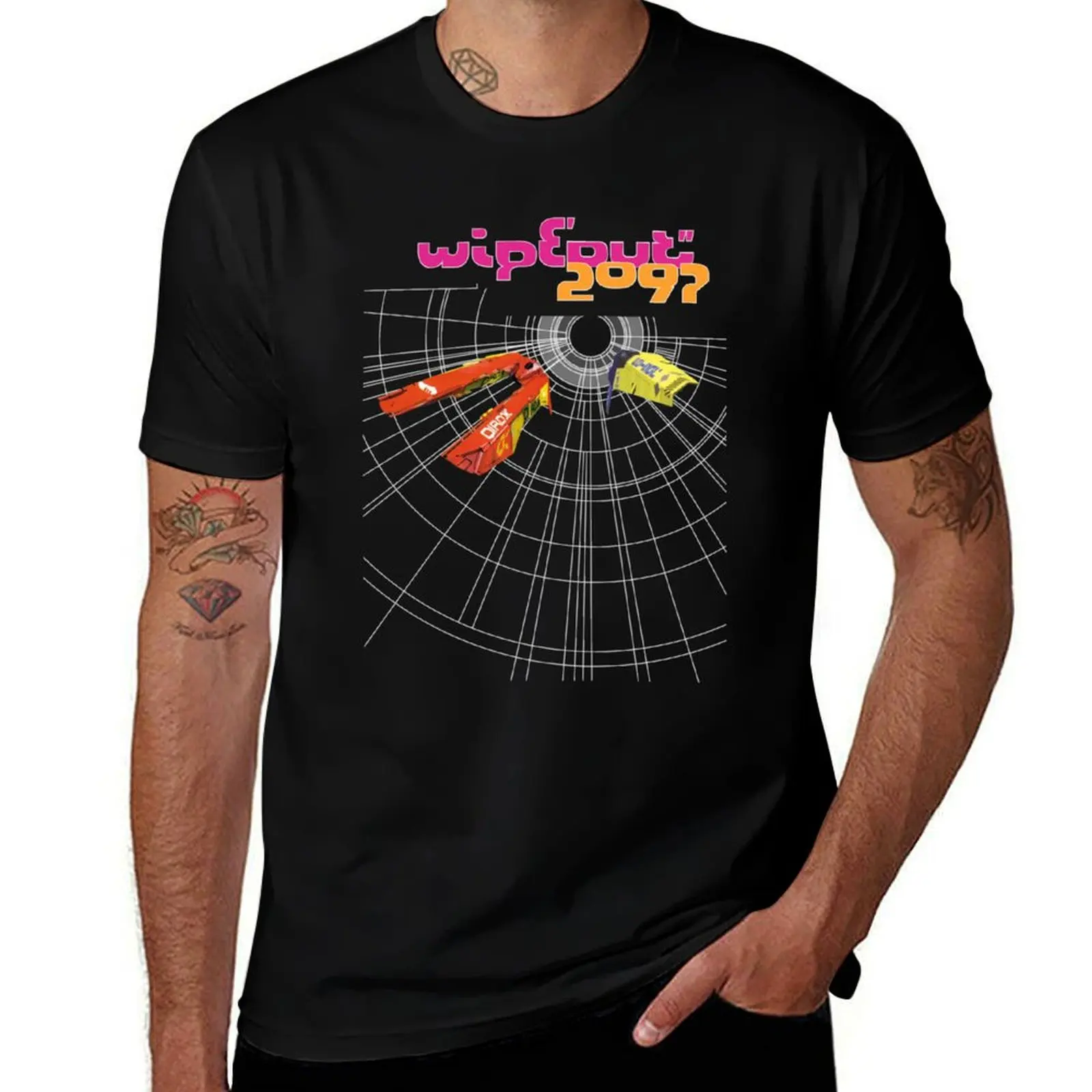 Wipeout 2097 - Game Cover T-Shirt Casual Basic Street Style T-Shirt
