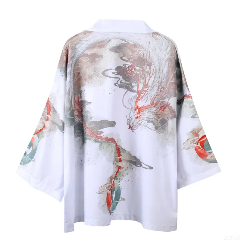 Traditional Haori Kimono Japanese Style Samurai Clothing кимоно японский стиль Male Female High-quality Daily Street Lounge