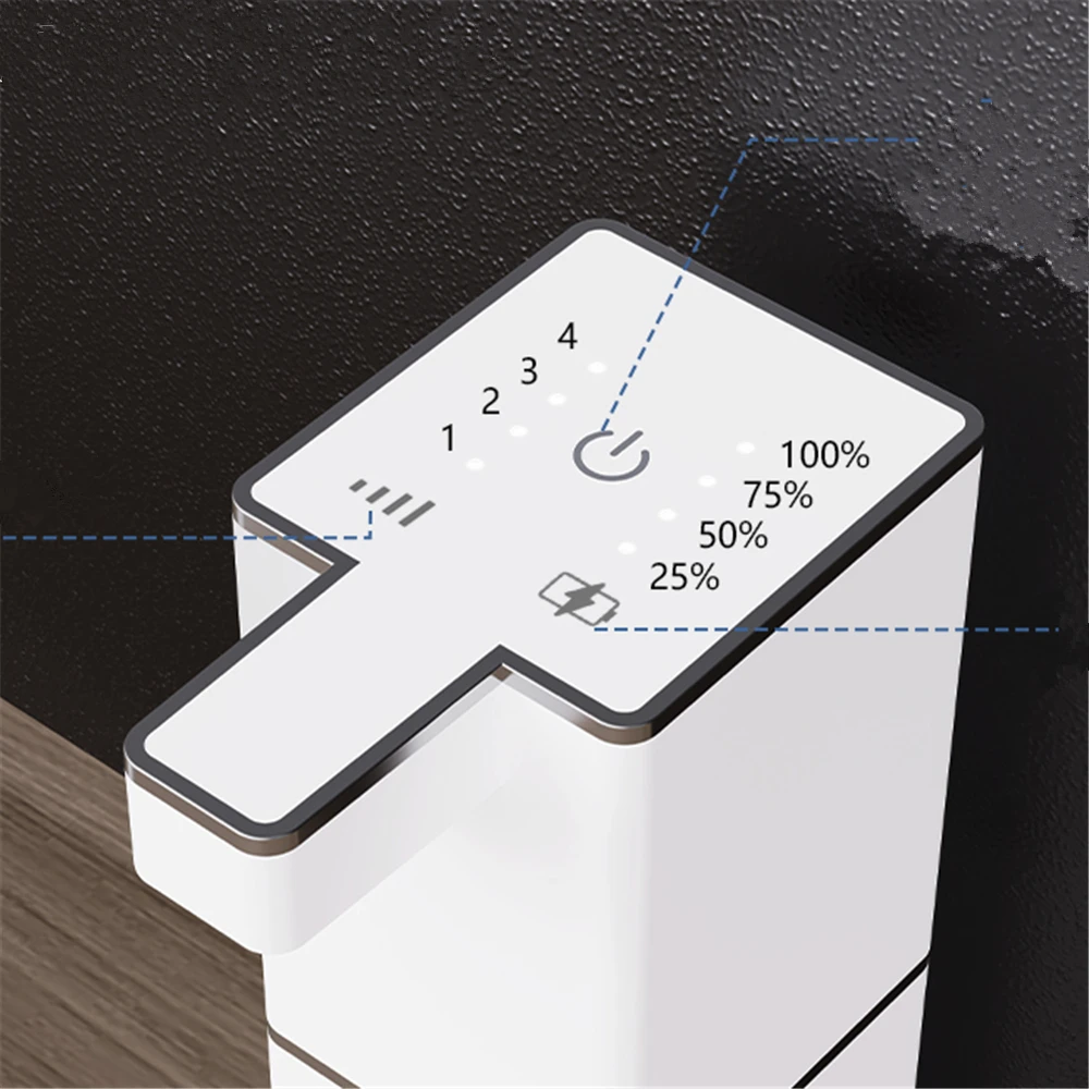 Automatic Sensor Foam Distributor 4 Gears Regulable Rechargeable Soap Dispenser Touchless Wall mount Inductive Liquid Generator