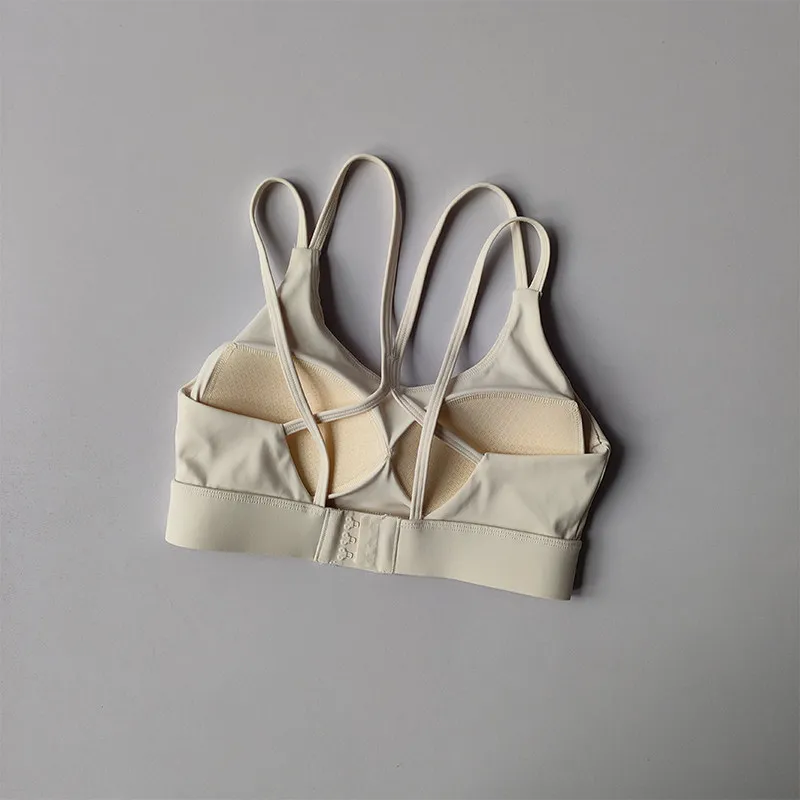 Hochintensiver Fitness-Sport-BH, stoßfest, verhindert Durchhängen, integrierter Stil, Laufunterwäsche, Kontrast-Weste-Top für Frauen – Detail 29