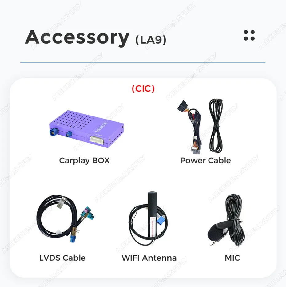 MEKEDE Wireless CarPlay Android Auto Decoder für BMW CCC CIC NBT EVO System 1 2 3 4 5 7 Serie E70 F10 X1 X3 F25 F26 F48 MINI X4 X5 X6 F56 F15 Smart Video BOX – Detail 8