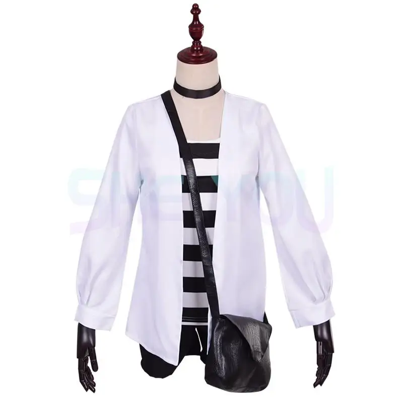 Anime Anjos da Morte Cosplay Traje para Mulheres, Adereços Rachel Jardim, Satsuriku No Tenshi Ray Uniformes, Bolsa