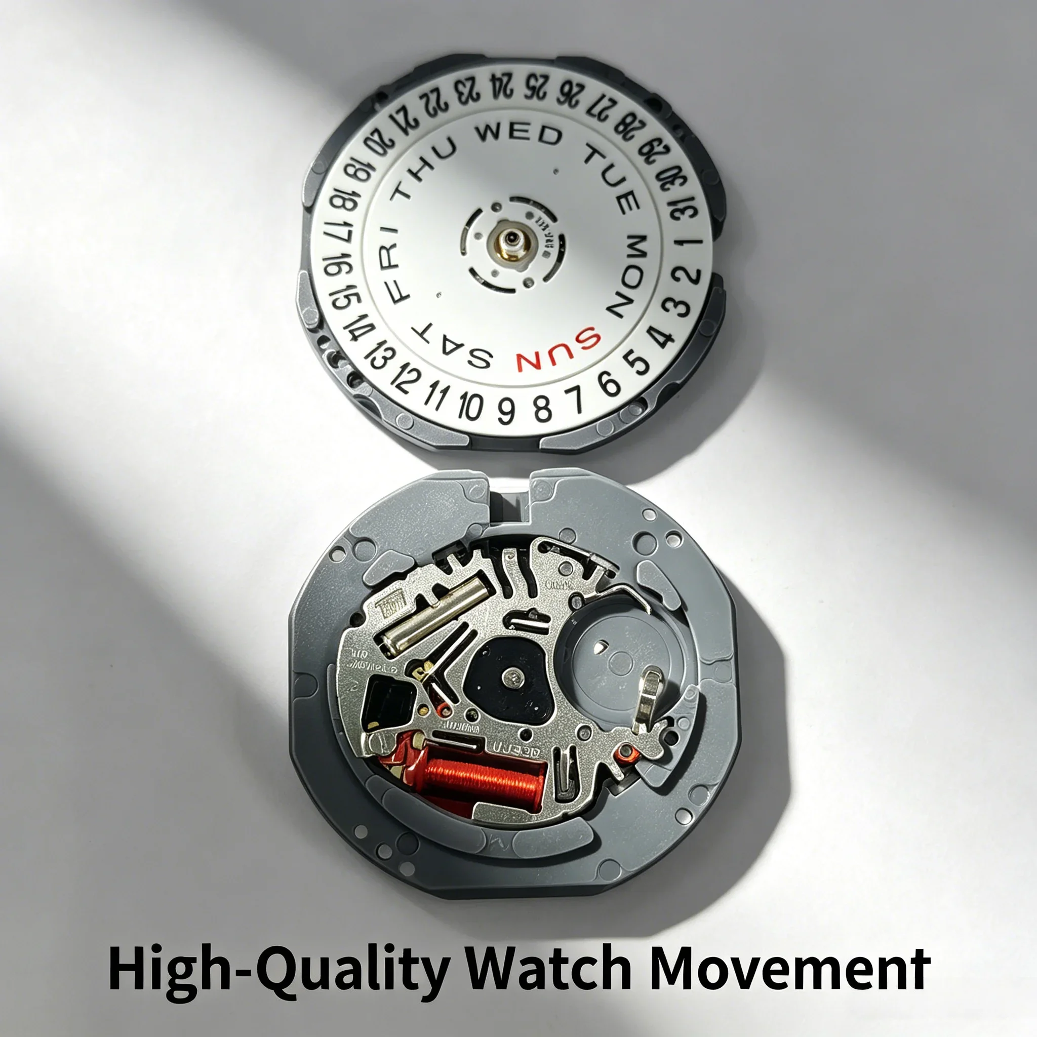 VJ33 quartz watch part dual calendar design six o'clock position practical accessory for watch assembly repair