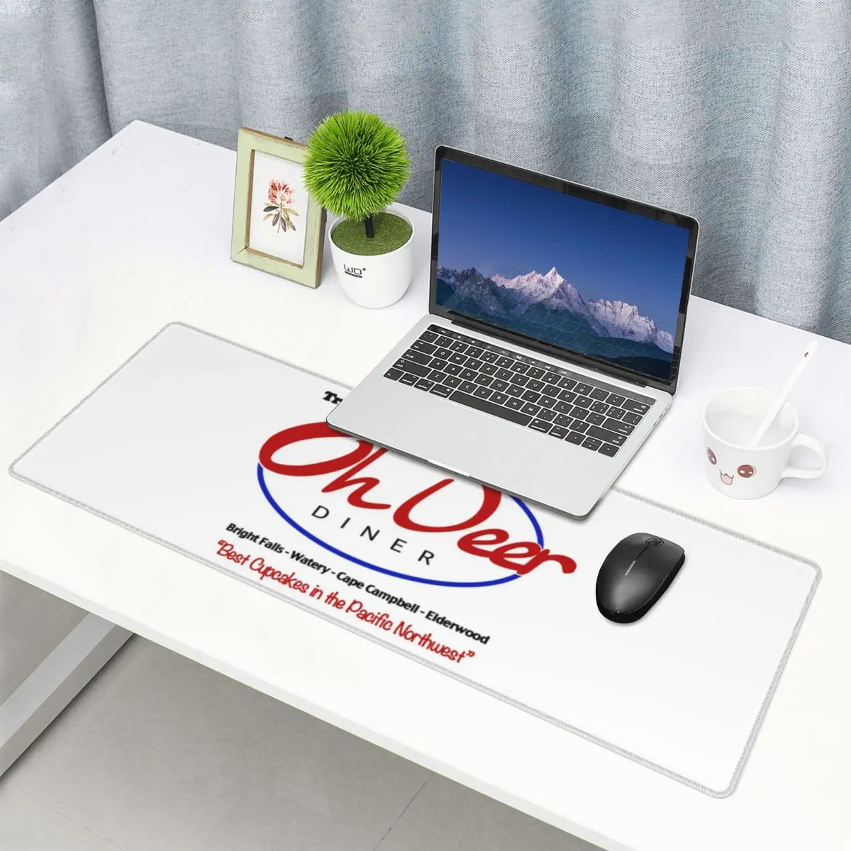 Large Mouse Pad Triple D_s Oh Deer Diner Gamer PC Laptop Mats Keyboard Carpet Computer Gaming Office Accessories Desk Mat