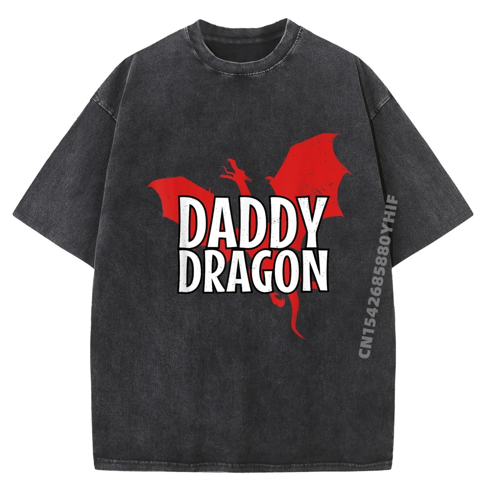 

Daddy Dragon Mythical Legendary Creature Father Day Dad Free Shippping Items Lowest Prices Shirts Mens Washed Tshirt