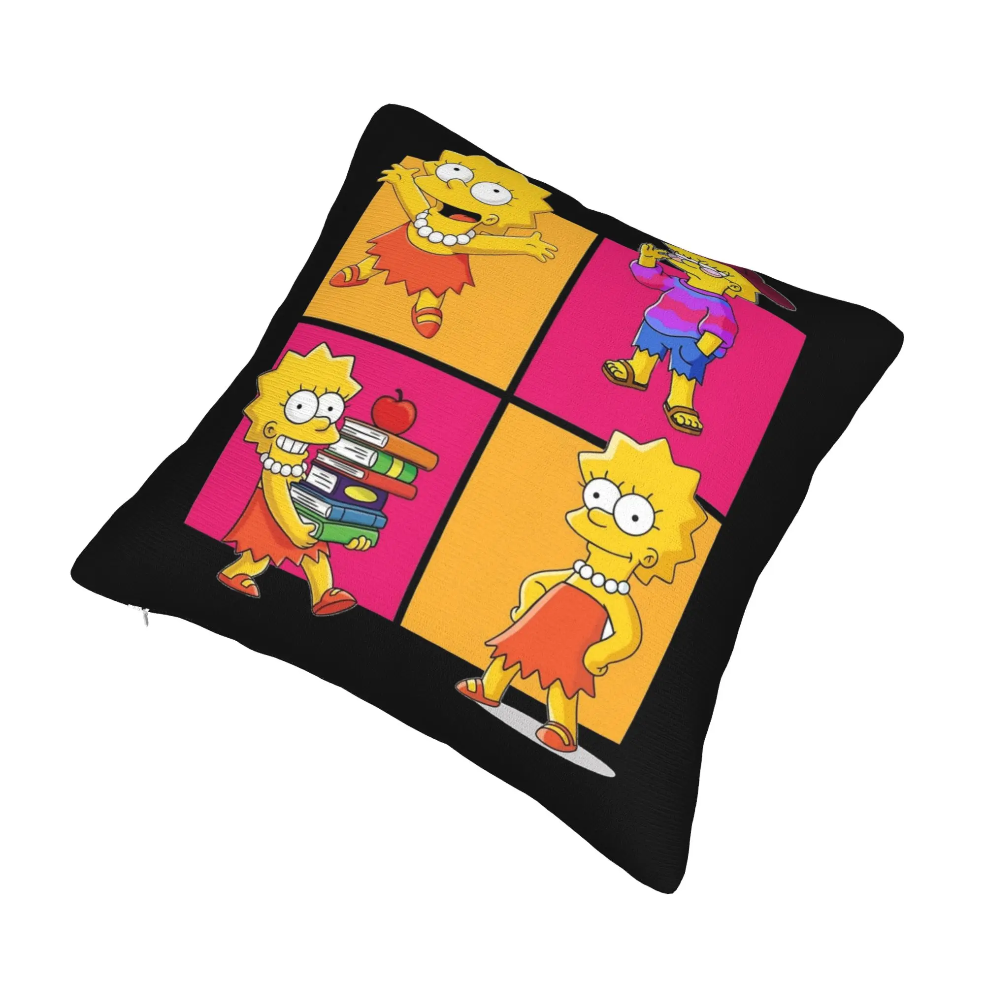 Simpson Pillowcase Soft Fabric Cushion Cover Decorative  Pillow Case Cover Home Square 18