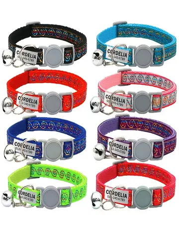 व्यक्तिगत नायलॉन क्लाउड प्रिंट बिल्ली कॉलर आईडी नाम टैग कॉलर पालतू पशु उत्पाद छोटे तेज़ ब्रेकअवे यूनिसेक्स बिल्ली का बच्चा आपूर्ति 10 best sales टूटे हुए बिल्ली के कॉलर - №10