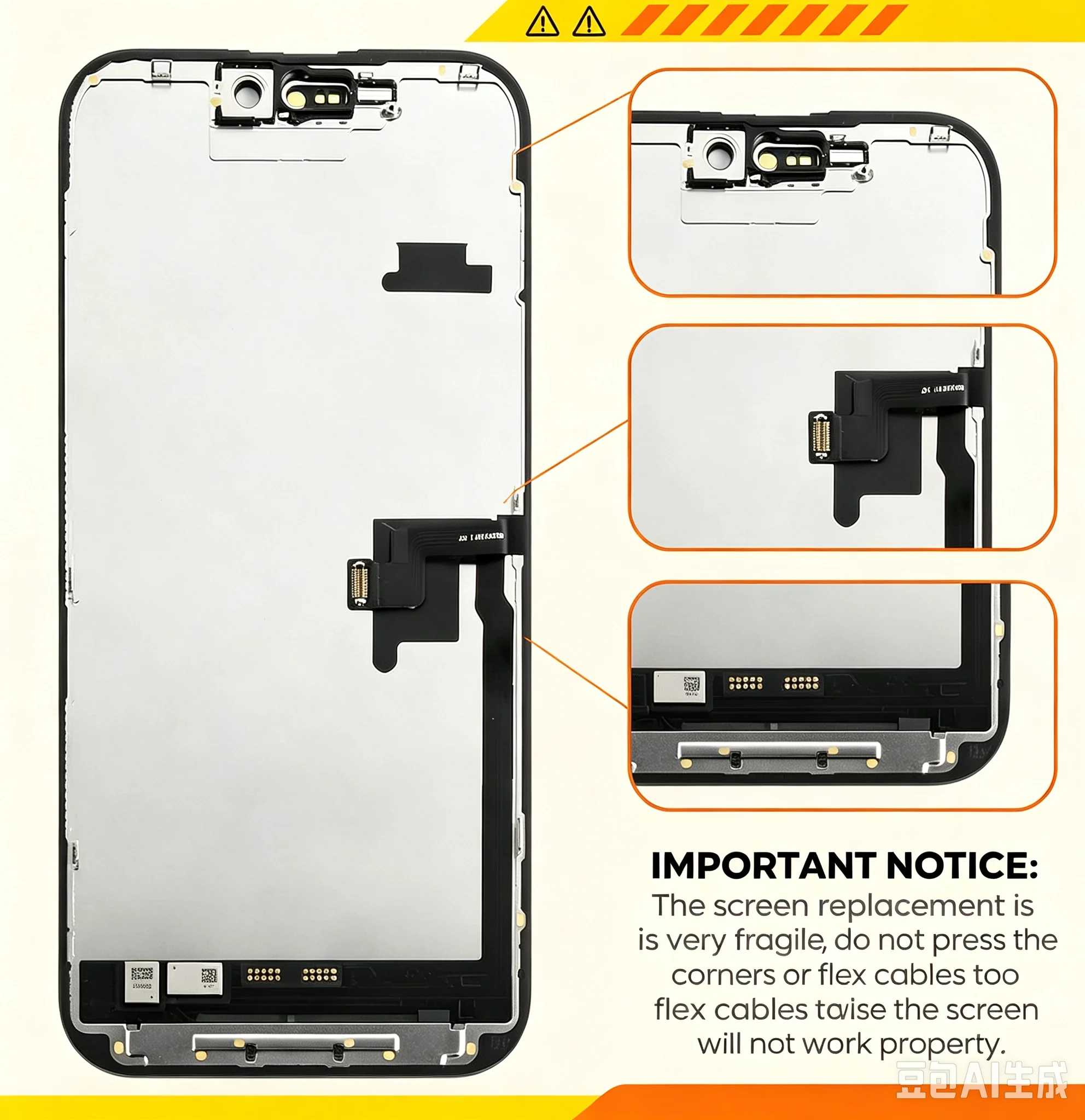 SOFT OLED Pantalla For iPhone 16Promax LCD Display Touch Screen Digitizer Assembly 16 Promax LCD Replacement With 3D Touch