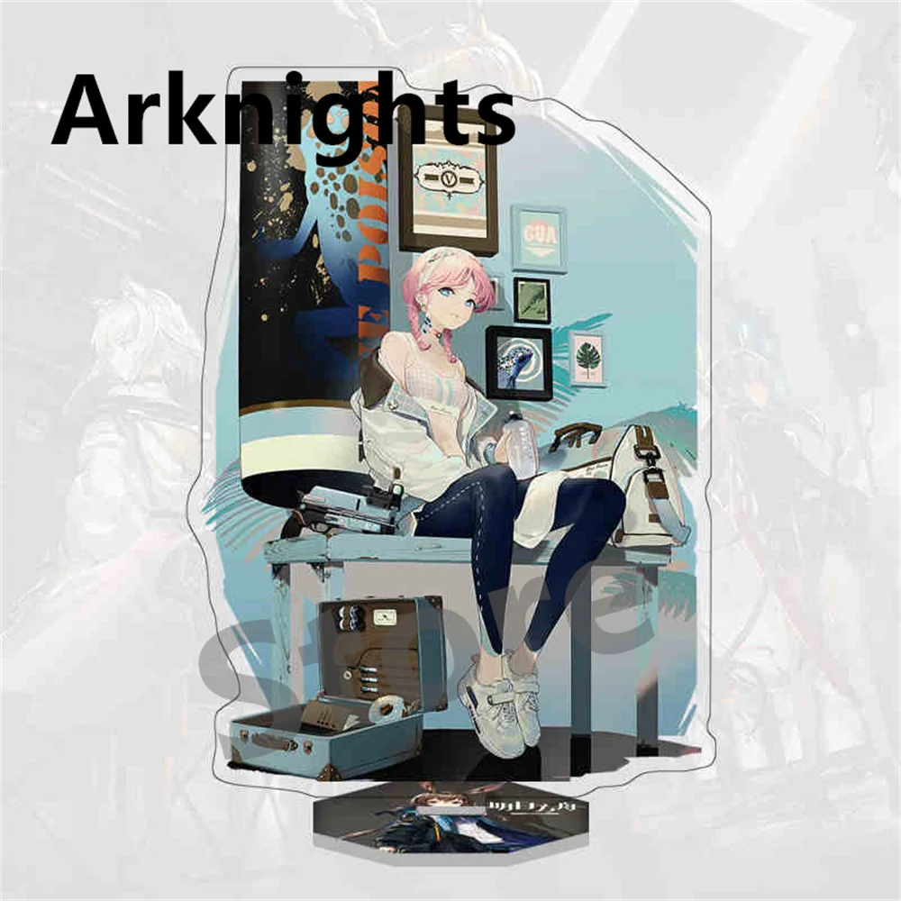 Game Arknights Acrylic Stand Model Plate Holder Desktop Rangers Platinum Action Figures vermicelli Gift