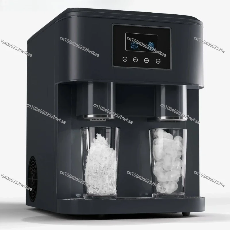 

Commercial Ice Machine Countertop Ice Maker Steel Ice Cube Maker With Cool Water Dispenser For Office Automatic Water Dispenser
